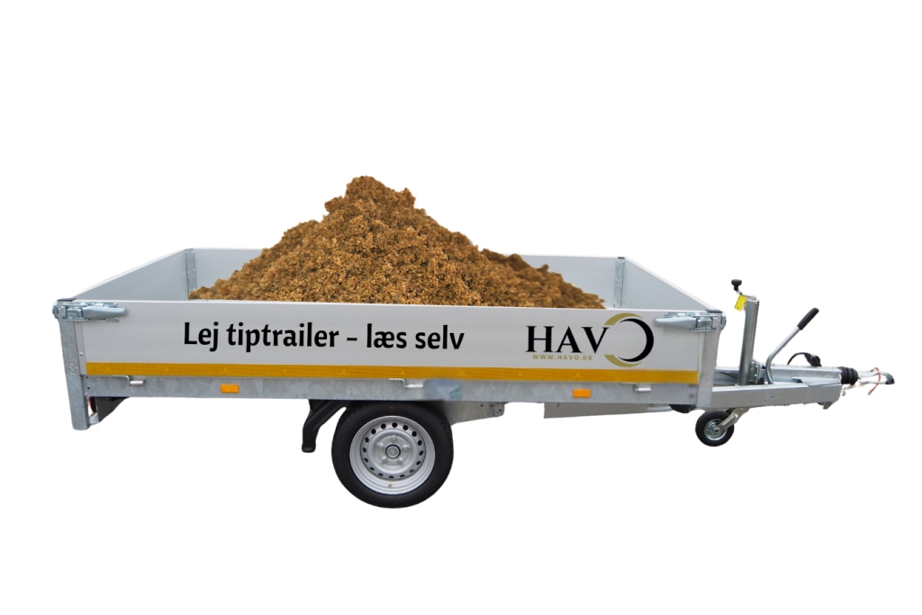 Trailer med sand, læs selv Silkeborg
