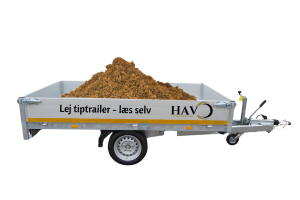 Trailer med sand, læs selv Silkeborg