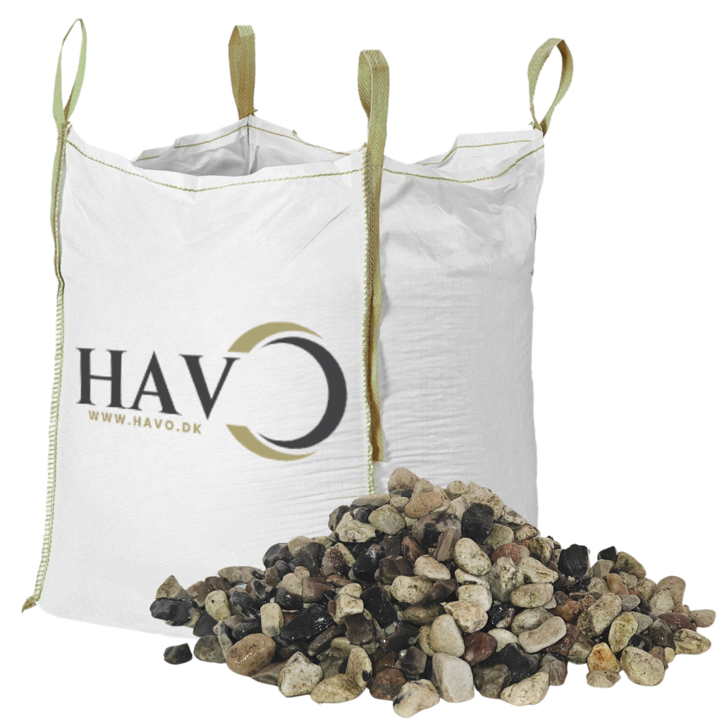 Perlesten 4/8 mm hvid/gråmix