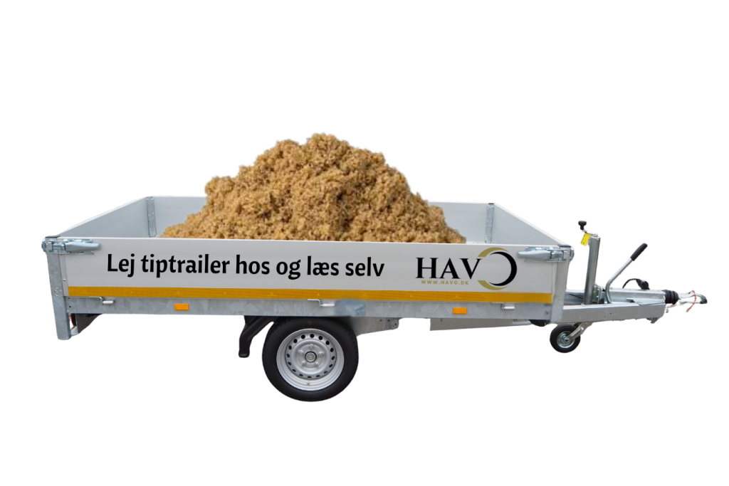 Trailer med vasket sand Silkeborg