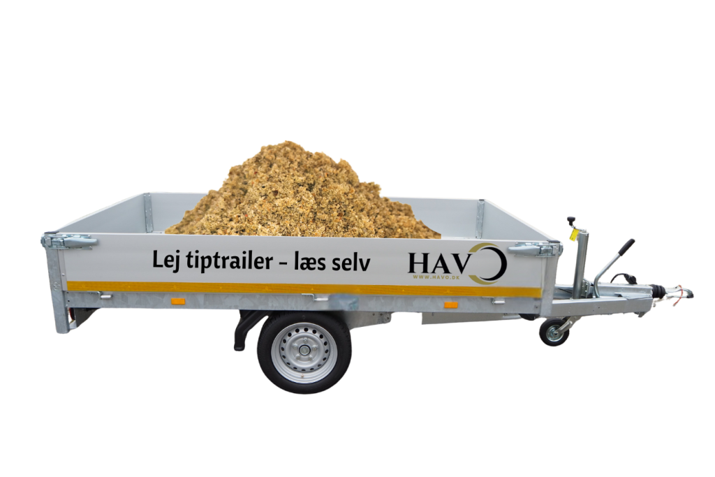 Trailer vasket sand. afhent og læs selv Silkeborg