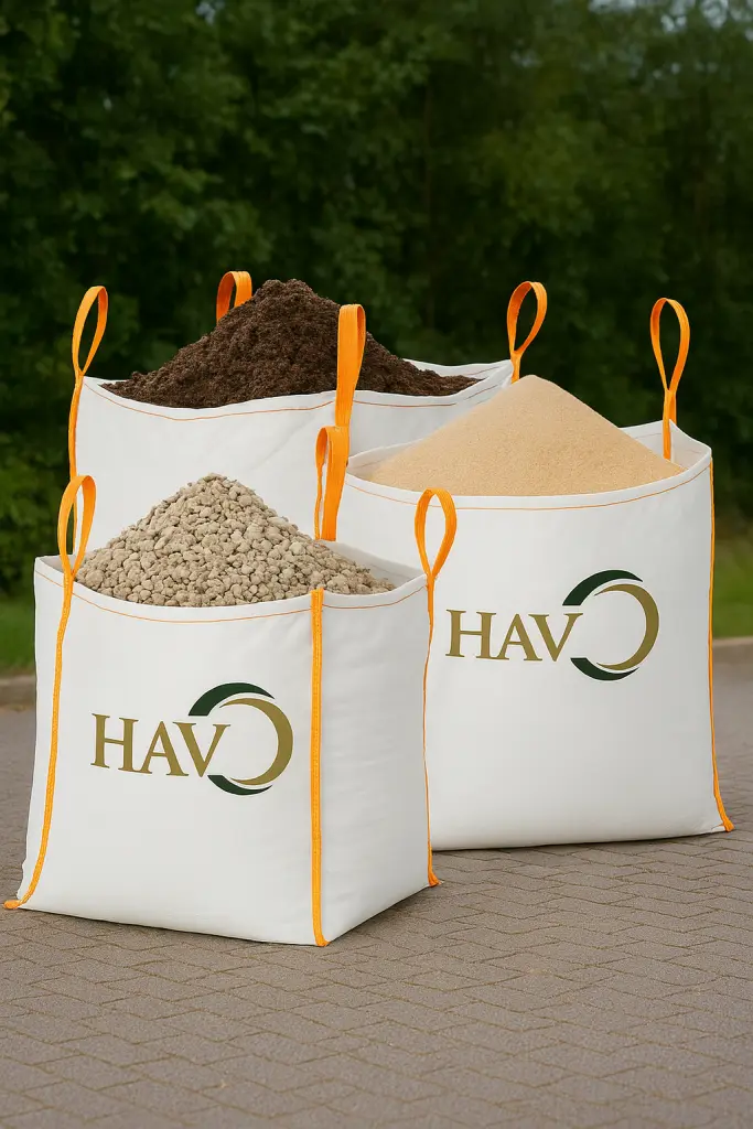 Sand, Jord og Grus i big bags