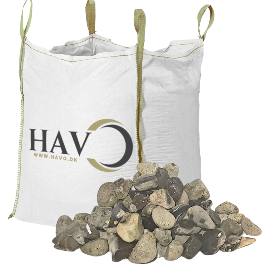 Nøddesten 16/32 mm hvid/gråmix