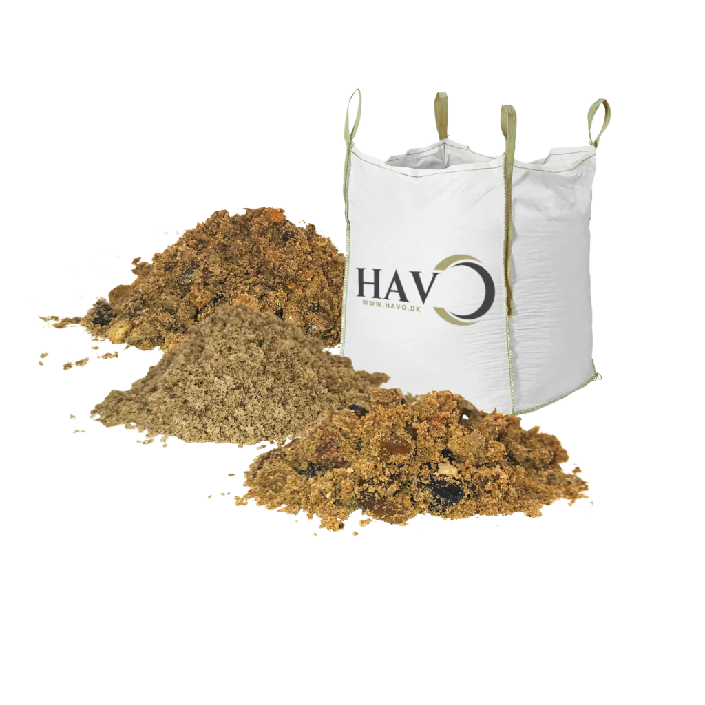 Støbesand, støbemix i big bags